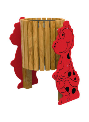 PAPELERA PARA PARQUES DRAGÓN