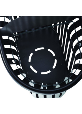 Fondo perforado para evacuación