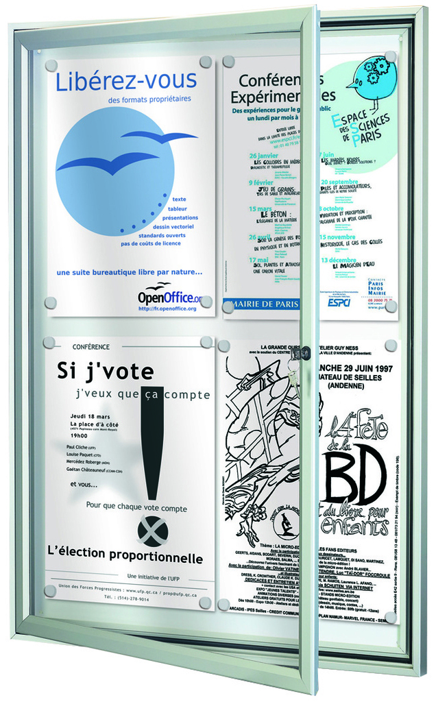 vitrina de exterior